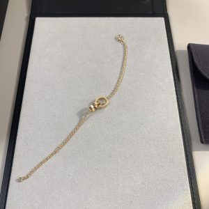 Cartier Rose Gold Love Double Ring 17cm Chain 'C of Love' - Image 5