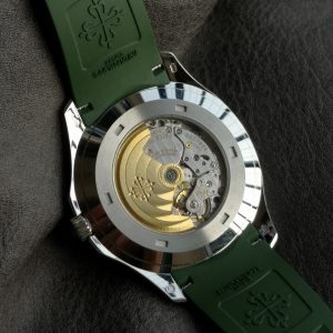 Patek Philippe Aquanaut 5168G-010 Stainless Steel Green Dial Rubber Strap Watch - Image 10