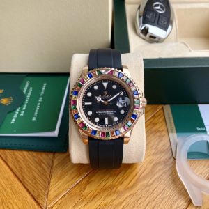 Luxury Rolex Yacht-Master Watch with Oysterflex Bracelet - Image 3