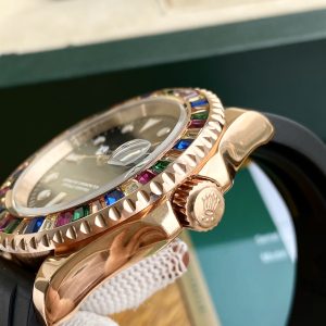 Luxury Rolex Yacht-Master Watch with Oysterflex Bracelet - Image 8