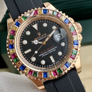 Luxury Rolex Yacht-Master Watch with Oysterflex Bracelet - Image 5