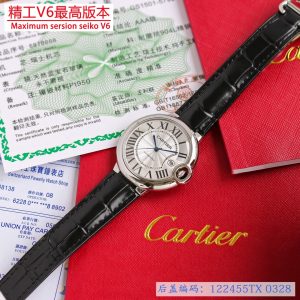 Cartier Blue Balloon Elegant Stainless Steel Automatic Movement Watches - Image 7