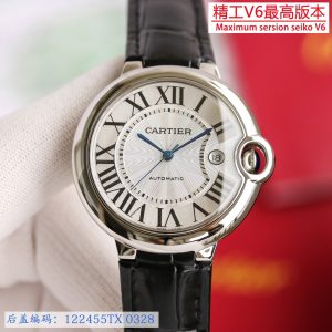 Cartier Blue Balloon Elegant Stainless Steel Automatic Movement Watches - Image 6