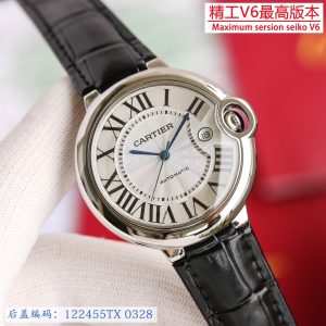 Cartier Blue Balloon Elegant Stainless Steel Automatic Movement Watches - Image 3