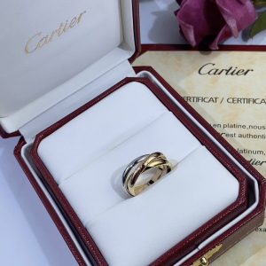 Cartier Three-Loop Ring, No Diamond - Image 1