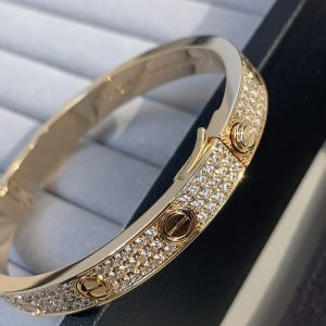 Cartier Rose Gold Starry Sky Love Bracelet - Image 6