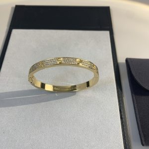 Cartier Classic Wide Starry Sky Love Bracelet in Gold - Image 8