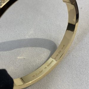 Cartier Classic Wide Starry Sky Love Bracelet in Gold - Image 7