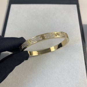 Cartier Classic Wide Starry Sky Love Bracelet in Gold - Image 5