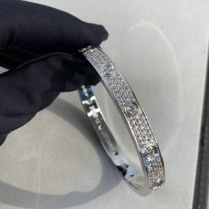 Cartier Love Bracelet with Ten Starry Sky Diamonds Wide Band - Image 7