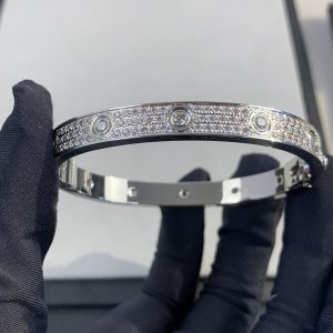 Cartier Love Bracelet with Ten Starry Sky Diamonds Wide Band - Image 10