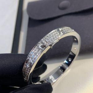 Cartier Love Bracelet with Ten Starry Sky Diamonds Wide Band - Image 6