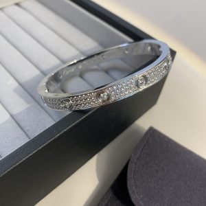 Cartier Love Bracelet with Ten Starry Sky Diamonds Wide Band - Image 4