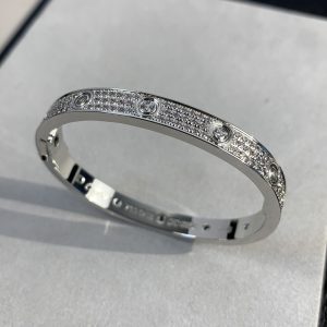 Cartier Love Bracelet with Ten Starry Sky Diamonds Wide Band - Image 5