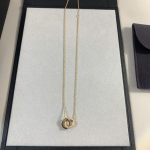 Classic Cartier Love Rose Gold Necklace, Elegantly Simple for Both Genders - Image 4