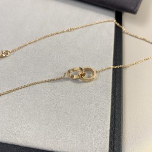 Classic Cartier Love Rose Gold Necklace, Elegantly Simple for Both Genders - Image 1