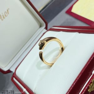 Solid Gold Cartier Ring, Size 5678, Unisex Couples' Design - Image 9