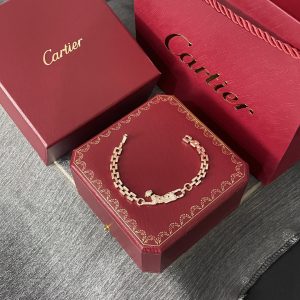 Cartier Panther Diamond Bracelet Luxury, Full-Paved, 18K Gold,Exclusive Cat's Eye Elegance - Image 3