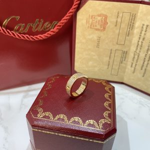 Cartier Love Star Ring, Yellow Gold, Real Gold/ Diamond, US Sizes 5-9 - Image 3