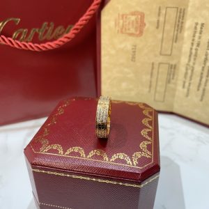 Cartier Love Star Ring, Yellow Gold, Real Gold/ Diamond, US Sizes 5-9 - Image 5