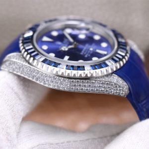 Luxury Rolex V4 with White Sapphire, Swiss ETA 2824, 40mm - Image 7