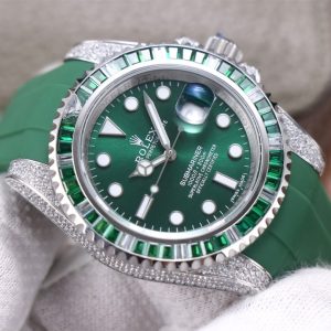 Luxury Rolex Submariner Inspired Watch with White Pearl Bezel - Image 3