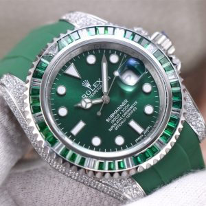 Luxury Rolex Submariner Inspired Watch with White Pearl Bezel - Image 5