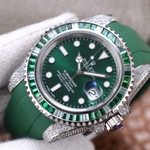 Luxury Rolex Submariner Inspired Watch with White Pearl Bezel - Image 4