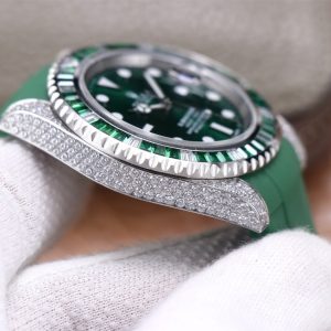 Luxury Rolex Submariner Inspired Watch with White Pearl Bezel - Image 7