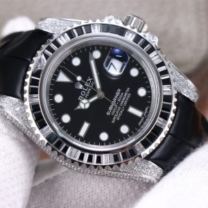 Luxury Rolex Replica with White Sapphire, Unique Design, 40mm - Image 3