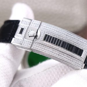 Luxury Rolex Replica with White Sapphire, Unique Design, 40mm - Image 9