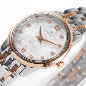 OMEGA Seamaster Quartz Watch 27.4mm Genuine Components Rose Gold Detailing - Image 6