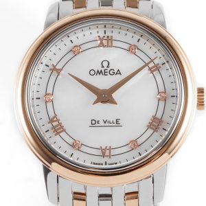 Omega Seamaster Quartz Watch 27.4mm, Rose Gold, Women's - Image 4