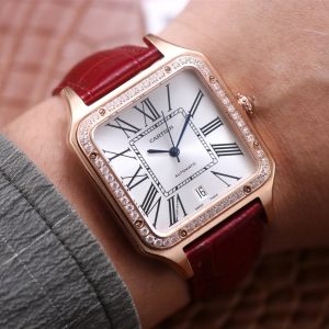 Cartier Santos Dumont Chronograph watch with Italian leather Strap - Image 1