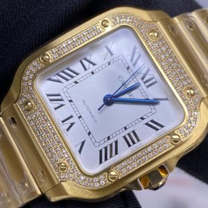 Cartier Sandro Women's Watch 192 VS Diamonds 35.1mm Stainless Steel 9015 - Image 9