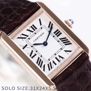 Cartier Tank-Solo Replica Watch with Original Parts and High Detail - Image 5