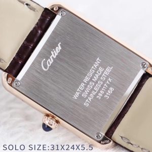 Cartier Tank-Solo Replica Watch with Original Parts and High Detail - Image 9