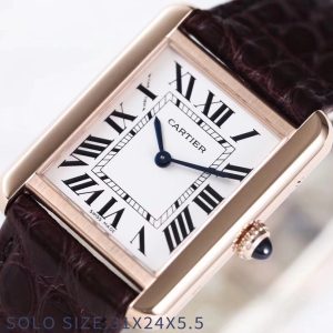 Cartier Tank-Solo Replica Watch with Original Parts and High Detail - Image 6