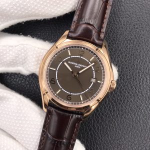 Luxurious 40mm Vacheron Constantin Sport-Business Watch, Premium Italian Leather Band - Image 4