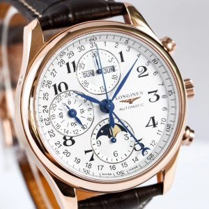 Lange Watch Upgrade: Fine Font, Gold Moon Phase, Original Case, and Butterfly Clasp Bracelet - Image 3