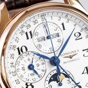 Lange Watch Upgrade: Fine Font, Gold Moon Phase, Original Case, and Butterfly Clasp Bracelet - Image 5