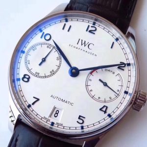 AZ IWC Portuguese 7-Day Chain Auto Cal.51011 Independent Seconds Sapphire Leather - Image 4