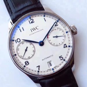 AZ IWC Portuguese 7-Day Chain Auto Cal.51011 Independent Seconds Sapphire Leather - Image 3