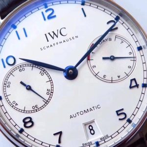 AZ IWC Portuguese 7-Day Chain Auto Cal.51011 Independent Seconds Sapphire Leather - Image 5