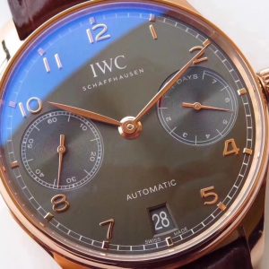 IWC Portuguese 7-Day Chain V5 Automatic Mechanical Watch - Image 5