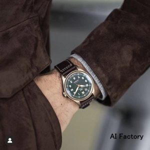 Historic Bronze Spitfire Watch with Olive Green Dial - Image 7