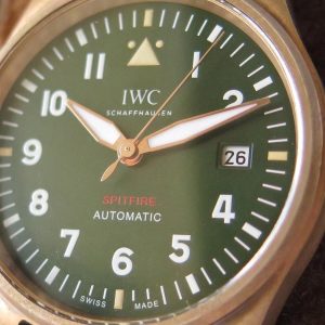 Vintage Bronze Spitfire Auto-Wind Watch Olive Green - Image 4