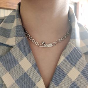 Cartier Panther Diamond Necklace Luxe Full Set, Elegant Goddess Statement - Image 9