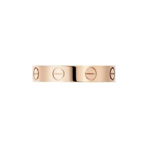 Cartier Love Solo Ring 18K Rose Gold 3.6mm Wide - Image 3