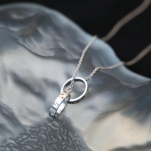 Carthague Love Pin Necklaces Timeless Double Ring Men's for Gender-neutral Style - Image 10